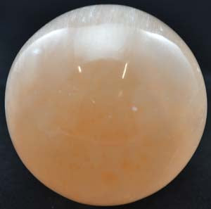 2"-3" Orange Selenite Gazing Ball