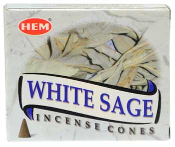 White Sage HEM Cone 10 Cones