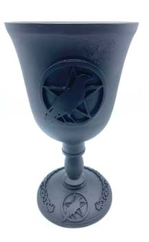 7 5/8" Pentagram & Bird Chalice
