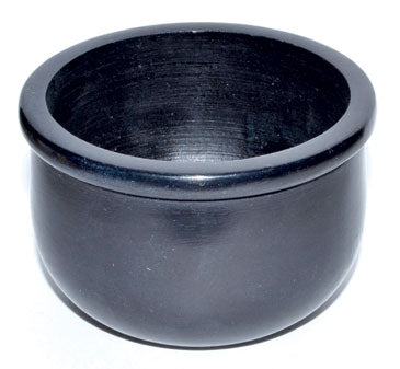 Black Stone Scrying Bowl/Smudge Pot 3"