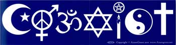 Coexist Bumper Sticker