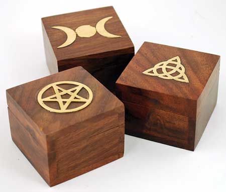 Brass Inlaid Box (Various Designs)
